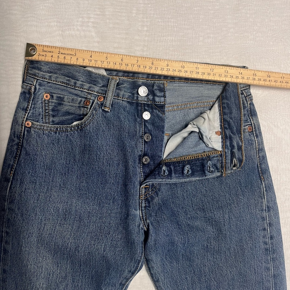 Levi's Men's Straight Jeans - Blue - Picture 3 of 6